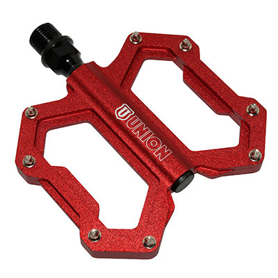 PEDALE VTT PLATEFORME DESCENTE - BMX MARWI ROUGE ALU FILETAGE 9-16 (PAIRE)