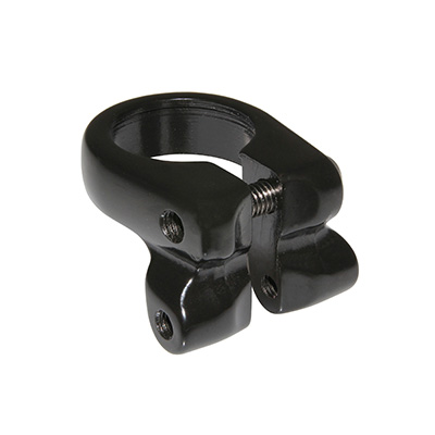 COLLIER SERRAGE TIGE DE SELLE AVEC FIXATION PORTE BAGAGE ALU NOIR DIAM 28,6MM