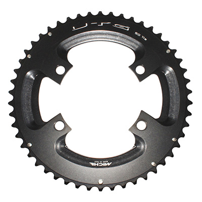 PLATEAU ROUTE 4BRA D.110 POUR SHIMANO ULTEGRA 6800 MICHE UTG 50DTS EXTERIEUR NOIR 11V.