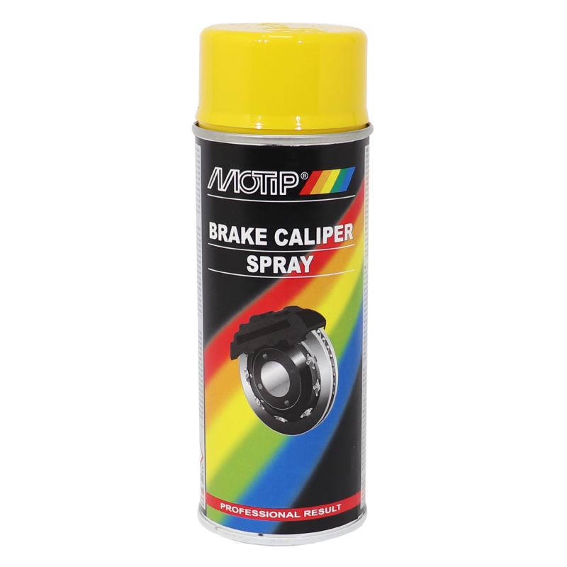 BOMBE DE PEINTURE MOTIP PRO ETRIER FREIN JAUNE AEROSOL 400 ML (04097)