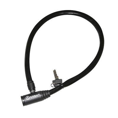 ANTIVOL VELO CABLE A CLE AUVRAY DIAM  5 MM L 65 CM