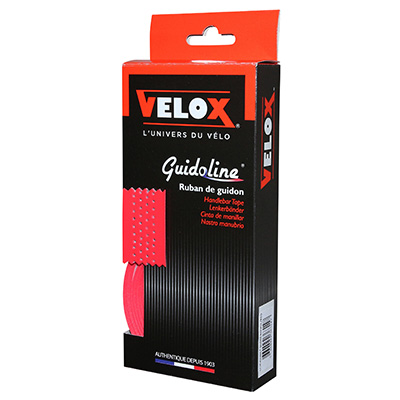 RUBAN DE GUIDON - CINTRE VELOX GLOSS PERFORE ROUGE BRILLANT - GUIDOLINE