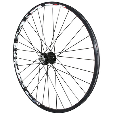 ROUE VTT DISQUE BLOCAGE 27.5" KARMA AVANT NOIR MOYEU VELOX 6 TROUS  32 RAYONS JANTE 21C 32 RAYONS JANTE 21C