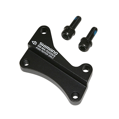 ADAPTATEUR - REHAUSSE FREIN A DISQUE VTT INTERNATIONAL ARRIERE SHIMANO SUR CADRE ETRIER 160MM AVEC DISQUE 203MM