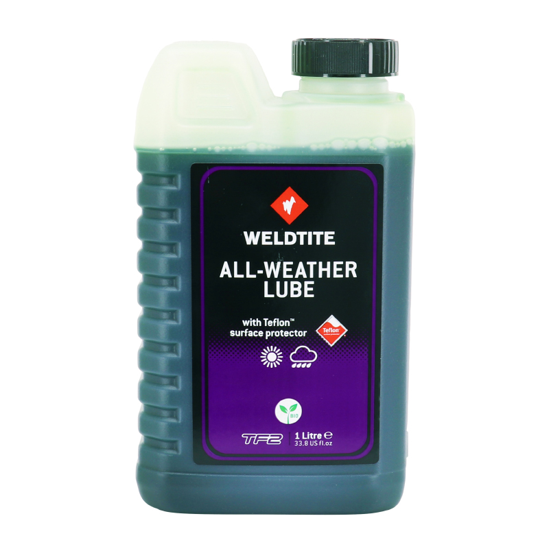 LUBRIFIANT VELO CHAINE WELDTITE TF2 ALL WEATHER PERFORMANCE TOUTES CONDITIONS AU TEFLON (1L)