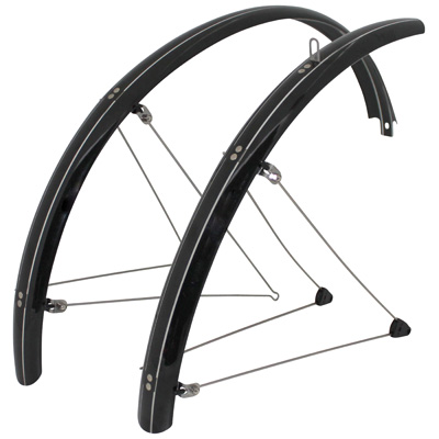 GARDE BOUE VTT TRINGLES 26'' STRONGLIGHT COUNTRY 54MM NOIR (PAIRE) AVEC FIXATION CLASSIC TRINGLES INOX