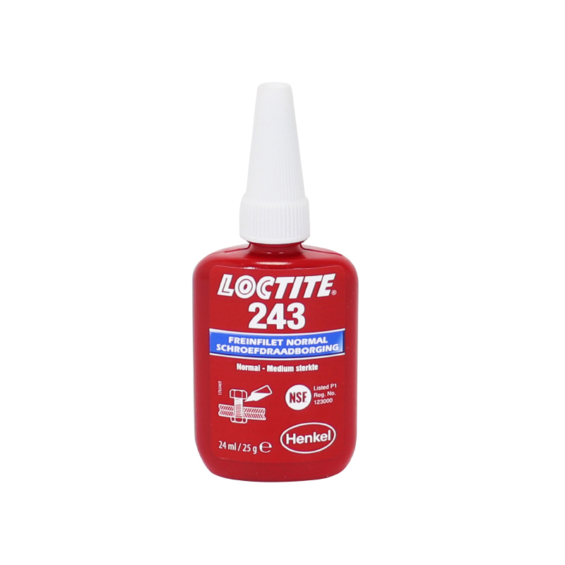 FREIN FILET NORMAL LOCTITE 243 A RESISTANCE MOYENNE (FLACON 24 ML SOUS BLISTER)