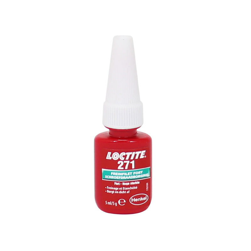 FREIN FILET FORT LOCTITE 271 A RESISTANCE ELEVEE (FLACON  5 ML SOUS BLISTER)