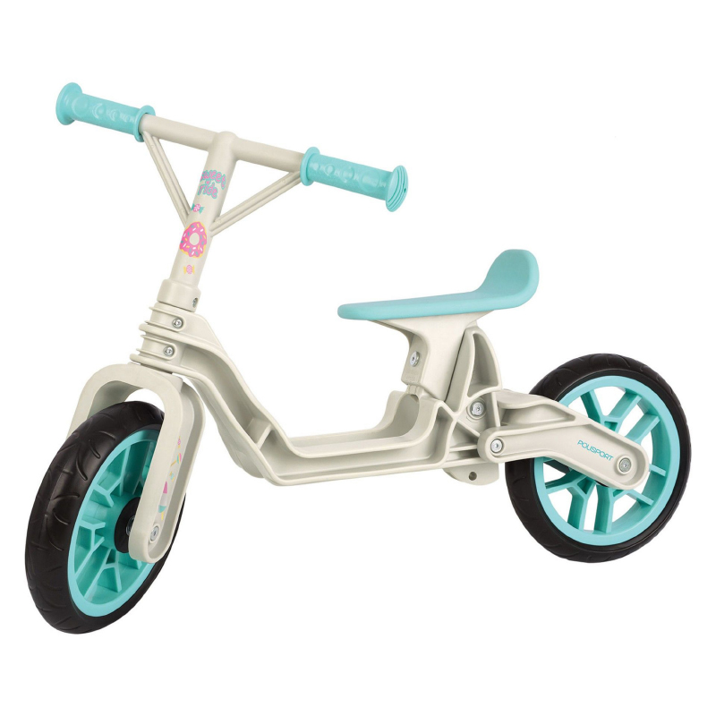 VELO DRAISIENNE 12" POLISPORT FILLE BLANC-BLEU CLAIR