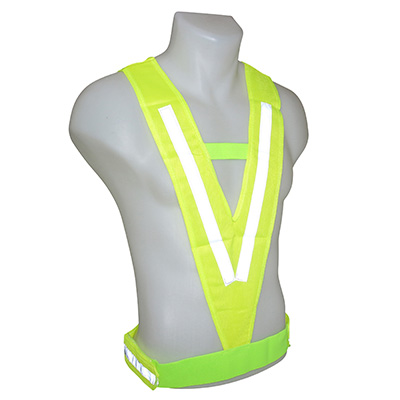 GILET-BANDE REFLECHISSANTE CORPORELLE SECURITE P2R TAILLE UNIQUE