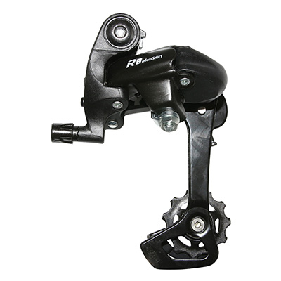 DERAILLEUR ROUTE ARRIERE MICROSHIFT 7-8V. CHAPE LONGUE A VIS (COMPATIBLE SHIMANO)