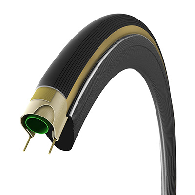 PNEU PISTE 700 X 23 VITTORIA PISTA NOIR-BEIGE GRAPHENE TS (23-622)