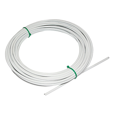 GAINE DE FREIN FIBRAX BLANC 5MM (ROULEAU DE 15M) AVEC LINER TEFLON