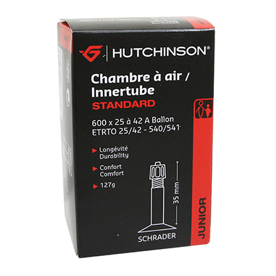 CHAMBRE A AIR VELO 600 X 28-42A HUTCHINSON VALVE STANDARD 35MM 127G