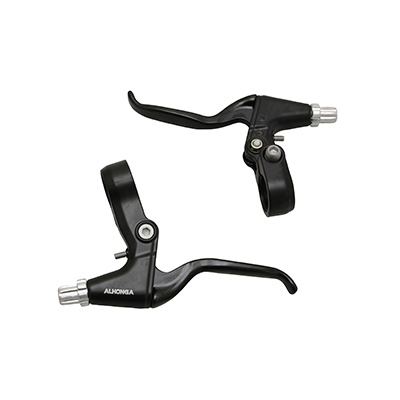 LEVIER DE FREIN VTT-VTC V-BRAKE 3 DOIGTS NEWTON ALU NOIR (PAIRE SUR CARTE)