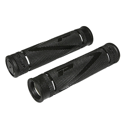 POIGNEE VTT PROGRIP 838 DOUBLE DENSITE NOIR-BLANC Ø22MM L122MM (PAIRE)