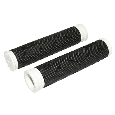 POIGNEE VTT PROGRIP 808 NOIR-BLANC Ø22MM L120MM (PAIRE)