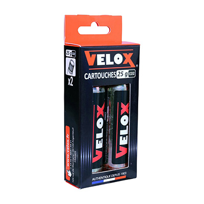 CARTOUCHE CO2 FILETE VELOX 25G (AU BLISTER DE 2)