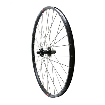 ROUE VTT DISQUE 29\" KLIXX BOOST TUBELESS READY ARRIERE NOIR A ROULEMENTS DISQUE 6 TROUS CASSETTE TYPE SHIMANO 11-10-9V  AXE TRAVERSANT 12-148 - JANTE 23C 32 RAYONS   ALL MOUNTAIN