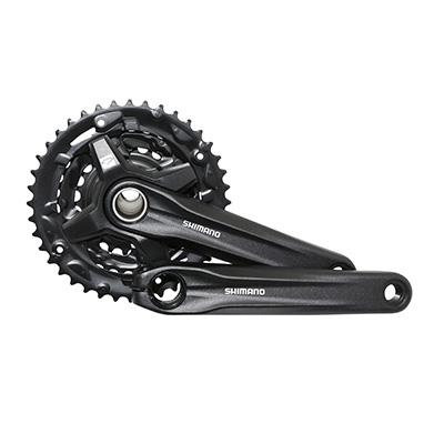 PEDALIER VTT SHIMANO  9V. MT210 175MM 40-30-22  INTEGRE