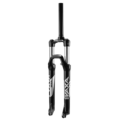 FOURCHE VTT 29 " ZOOM VAXA 28 NOIR REGLABLE-BLOCABLE AU GUIDON DEB. 100MM PIVOT LISSE 295MM CONIQUE 1"1-2 - 1''1-8-28,6 EXTERIEUR COMPATIBLE DISQUE