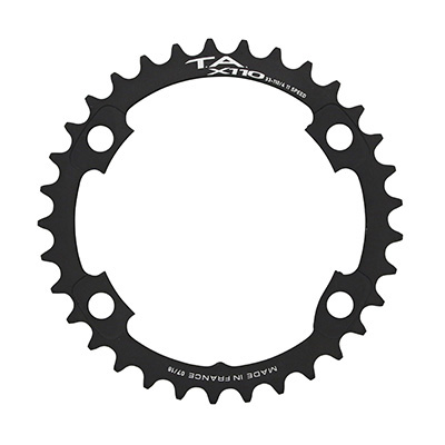 PLATEAU ROUTE 4BRA D.110 POUR SHIMANO ULTEGRA R8000 - 6800 TA X110 33DTS INTERIEUR COMPATIBLE TIAGRA 4700-105  5800+R7000-DURA ACE 9000+9100 NOIR 11V.