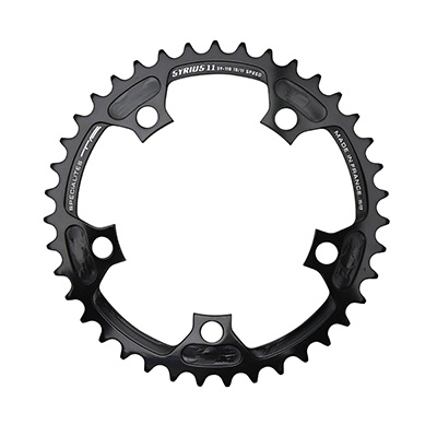 PLATEAU ROUTE 5BRA D.110 TA SYRIUS 34DTS INTERIEUR NOIR ALU 7075 TYPE SHIMANO 10-11V.