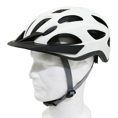 CASQUE VELO CITY ADULTE POLISPORT CITYGO CREME TAILLE 58-61 SYSTEM QUICK LOCK AVEC LUMIERE INTEGREE