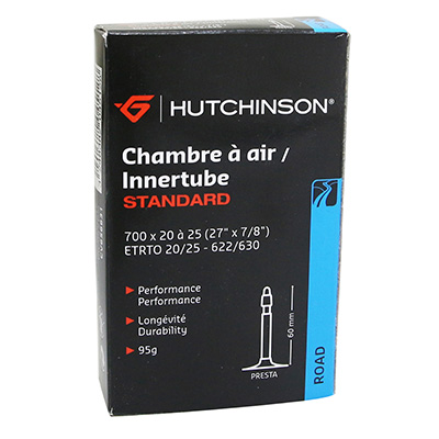 CHAMBRE A AIR VELO 700 X 20-25 HUTCHINSON VALVE PRESTA 60MM 95G