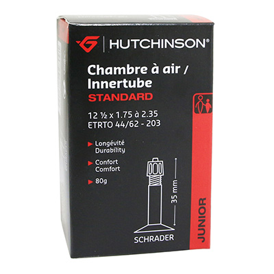 CHAMBRE A AIR VELO 12 1-2 X 1.75 HUTCHINSON VALVE STANDARD 35MM 80G