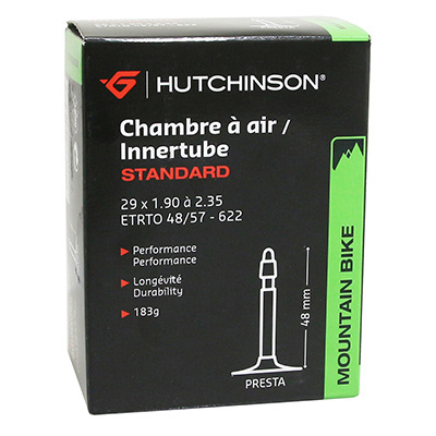 CHAMBRE A AIR VELO 29 X 1.90-2.35 HUTCHINSON VALVE PRESTA 48MM 183G