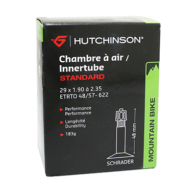 CHAMBRE A AIR VELO 29 X 1.90-2.35 HUTCHINSON VALVE STANDARD 48MM 183G