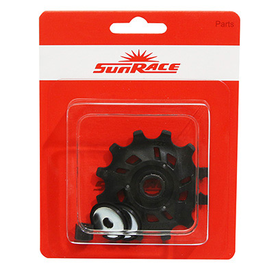 GALET DERAILLEUR SUNRACE 12 DENTS BASE POUR DERAILLEUR 12-11-10V.  MS30-MX60-MZ80 (VENDU A L'UNITE)