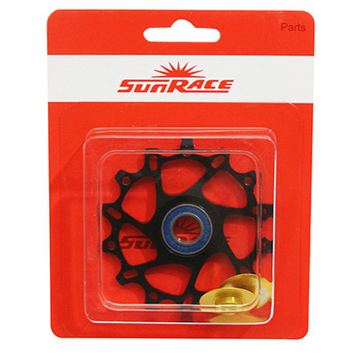 GALET DERAILLEUR SUNRACE 14 DENTS CERAMIC POUR DERAILLEUR 12-11-10V.  MS30-MX60-MZ80 (VENDU A L\'UNITE) - COMPATIBLE SRAM 12V.