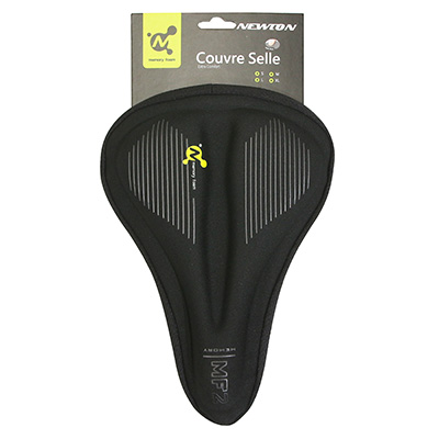 COUVRE SELLE VELO NEWTON GEL MEMOIRE DE FORME NOIR (270X195MM)