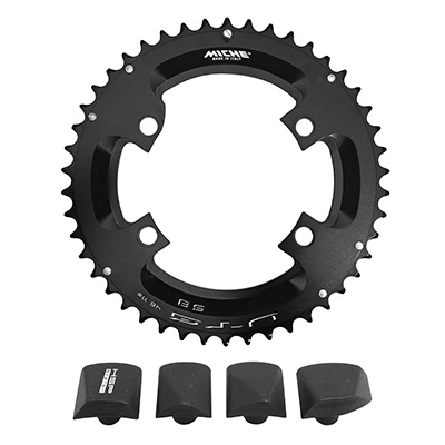 PLATEAU ROUTE 4BRA D.110 POUR SHIMANO ULTEGRA R8000 - R8050 MICHE 46DTS EXTERIEUR NOIR 11V.