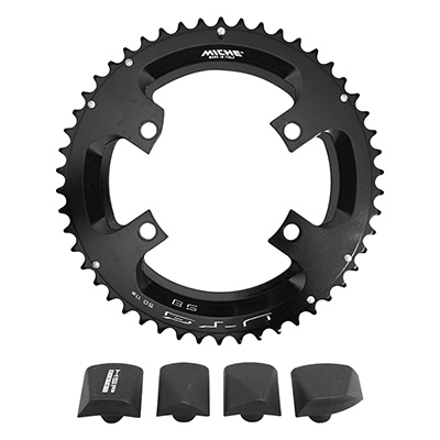 PLATEAU ROUTE 4BRA D.110 POUR SHIMANO ULTEGRA R8000 - R8050 MICHE 50DTS EXTERIEUR NOIR 11V.