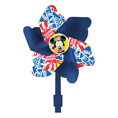 MOULIN A VENT DISNEY MICKEY BLEU FIXATION CINTRE  (VENDU A L UNITE)