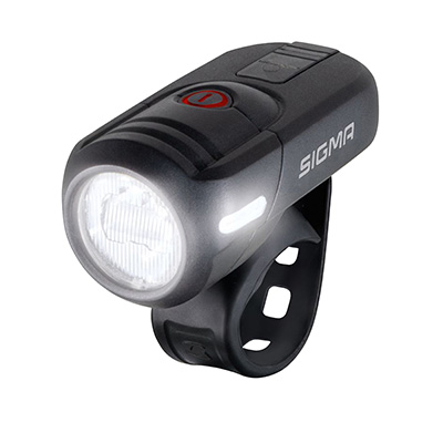 ECLAIRAGE VELO USB AVANT SIGMA AURA 45 LUX (AUTONOMIE 6H MODE STANDARD ET 21H MODE ECO) NOIR - HOMOLOGUE - ADAPTE L\'ECLAIRAGE EN FONCTION DE LA LUMINOSITE