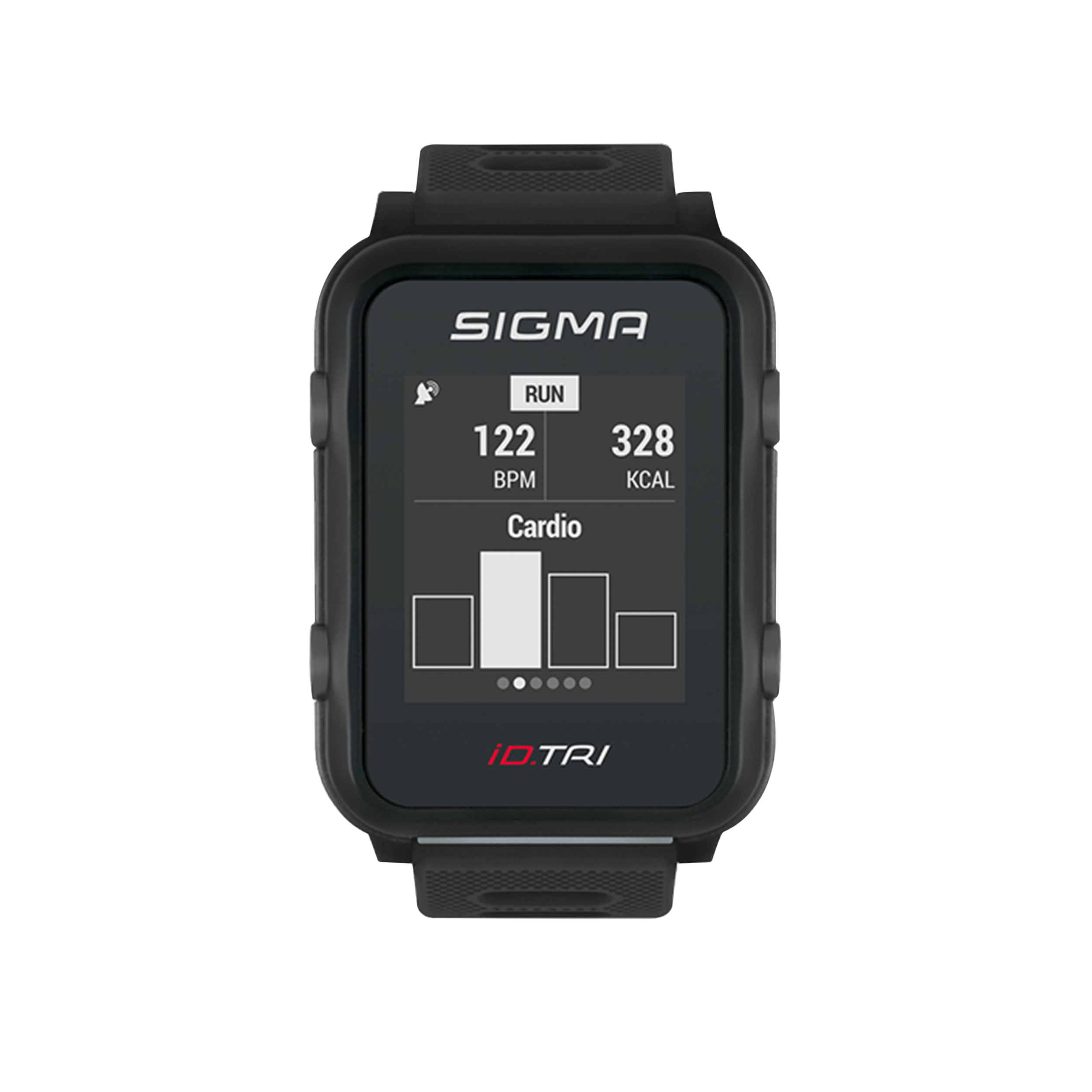 MONTRE GPS CARDIO SIGMA ID.TRI NOIR FREQUENCE CARDIAQUE AU POIGNET - MODE COMPETITION ET ENTRAINEMENT