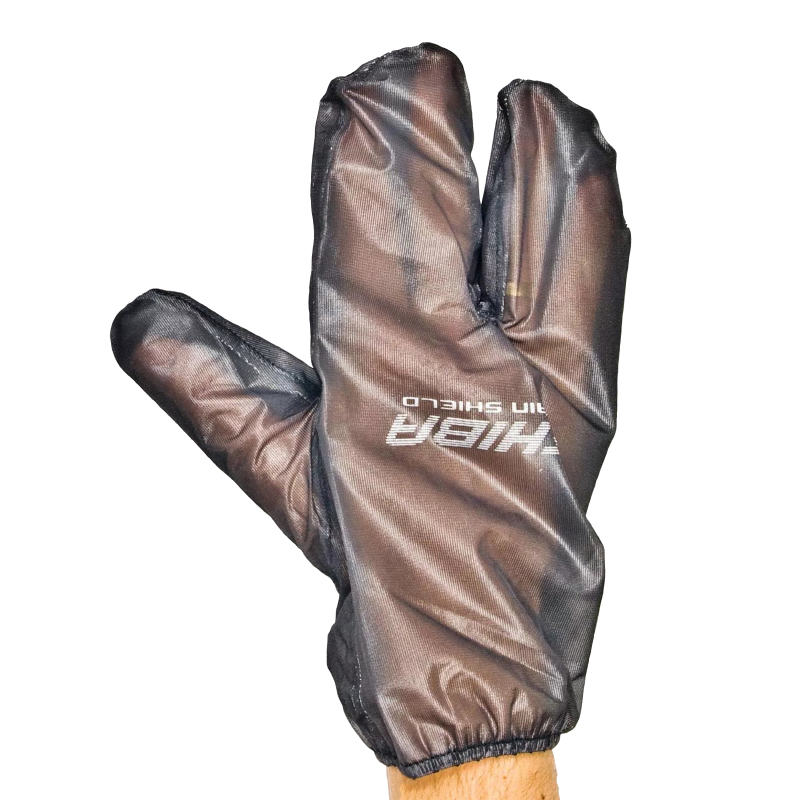 GANTS VELO CITY LONG CHIBA RAIN SHIELD CONTRE VENT ET PLUIE - PEUT ETRE UTILISE EN SUR-GANT - ULTRA PLIANT ET LEGER (55G)   M (PAIRE SUR CARTE) - QUALITE ALLEMANDE -