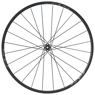 ROUE ROUTE DISQUE 700 SHIMANO RS370 AVANT CENTERLOCK TUBELESS READY AXE TRAVERSANT 12-100MM NOIR (HAUTEUR JANTE 23MM)