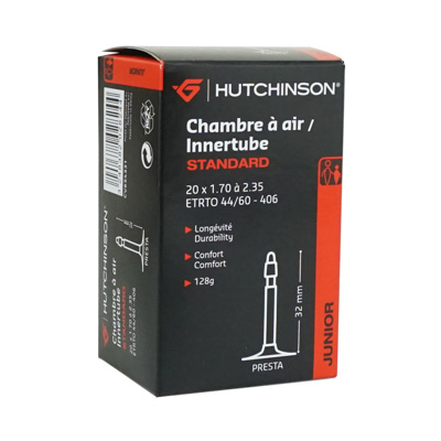 CHAMBRE A AIR VELO 20 X 1.70-2.35 HUTCHINSON VALVE PRESTA 40MM