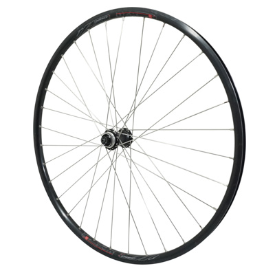 ROUE VTC DISQUE BLOCAGE 700 X 35 - 28\" ER20 AVANT NOIR MOYEU SHIMANO ACERA QC400 CENTERLOCK RAYON INOX JANTE 19C 32 RAYONS