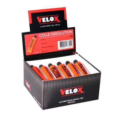 COLLE A RUSTINE DISSOLUTION VELOX (BOITE DE 18 TUBES DE 10ML)