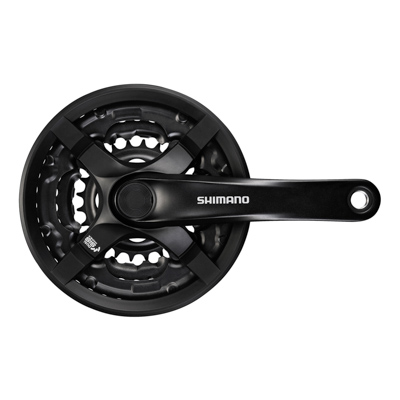 PEDALIER VTT SHIMANO  7-8V. TY501 NOIR 170MM 42-34-24  (BOITIER 122MM)