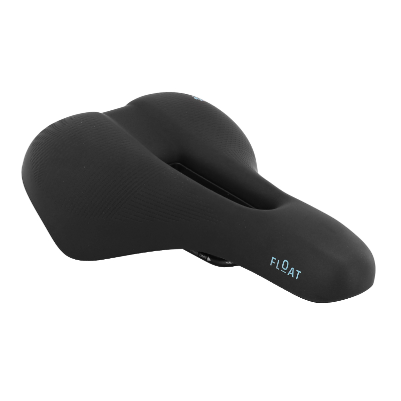 SELLE ROYAL FLOAT TREKKING AVEC TROU CENTRAL A MEMOIRE DE FORME MODERATE NOIR 263X200MM