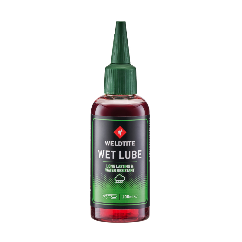 LUBRIFIANT VELO CHAINE WELDTITE TF2 WET LUBE CONDITIONS HUMIDES (100ML)