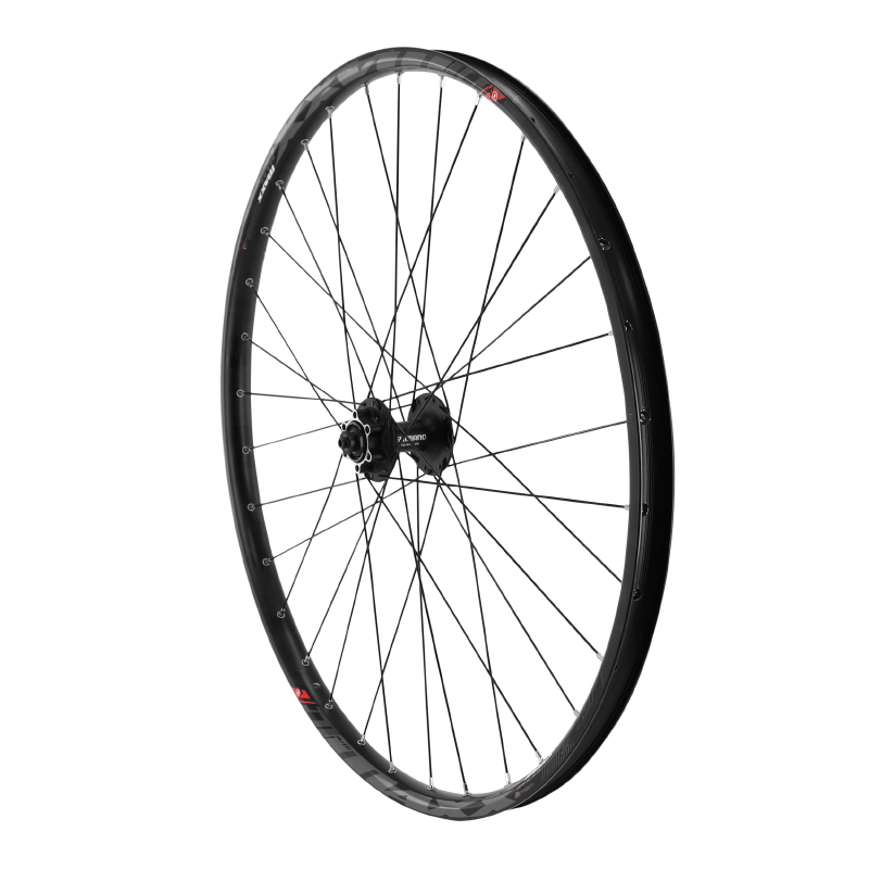 ROUE VTT DISQUE BLOCAGE 29\" MAXX 25 TUBELESS READY AVANT NOIR MOYEU SHIMANO M475 DISQUE 6 TROUS DISQUE COMPATIBLE VAE - ALL TERRAIN - JANTE 25C 32 RAYONS