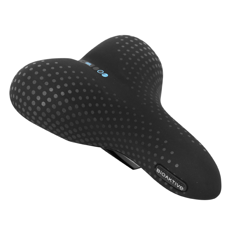 SELLE SAN MARCO BIOAKTIVE TREKKING GEL FEMME NOIR MODERATE RAIL ACIER 450G 196X265MM  (SUR CARTE)